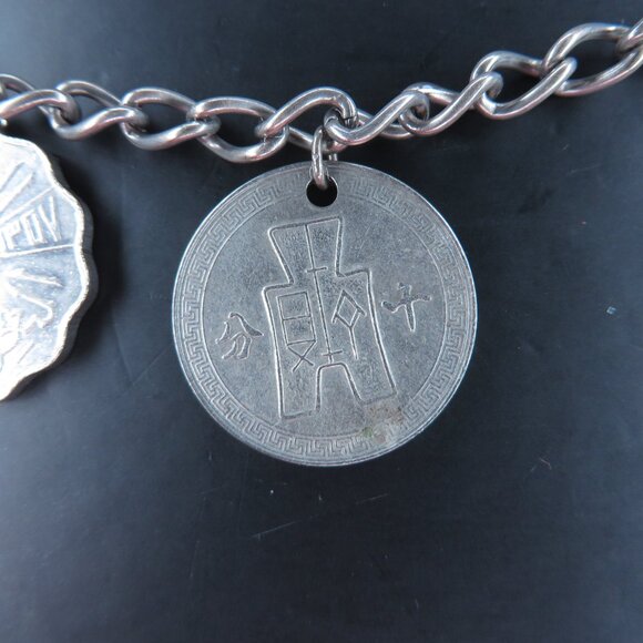1937 Iraq 10 Fils Coin Charm Bracelet - Picture 9 of 12